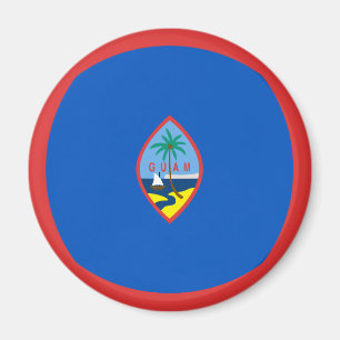 Imã Guam Fisheye Flag Magnet
