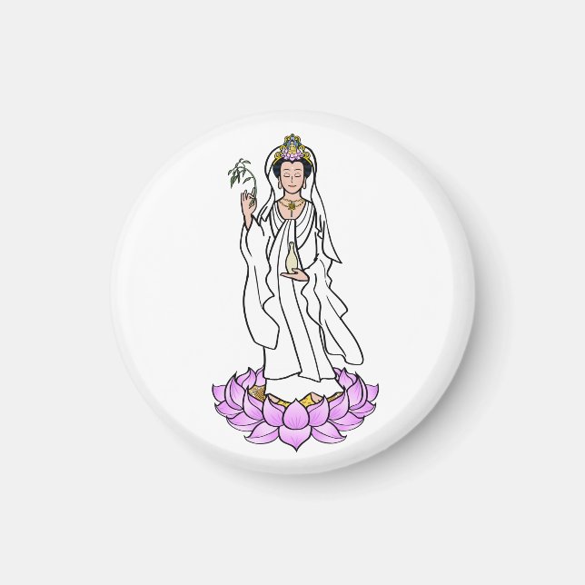 Imã Guan Yin Bodhisattva no Lotus (Frente)