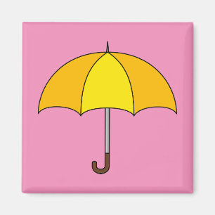 Imã Guarda-chuva Amarelo