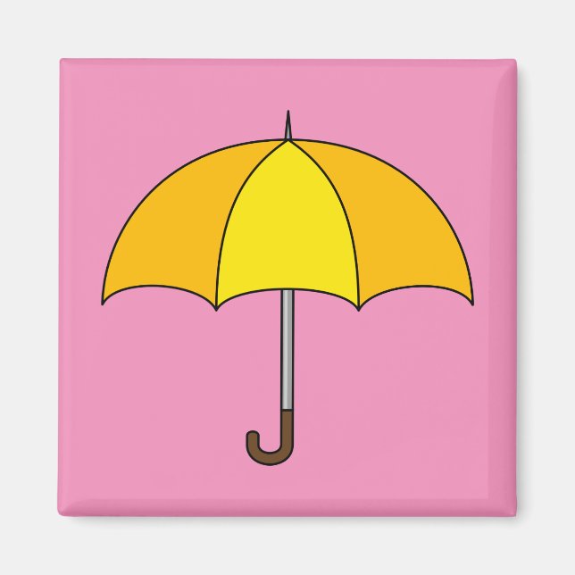Imã Guarda-chuva Amarelo (Frente)