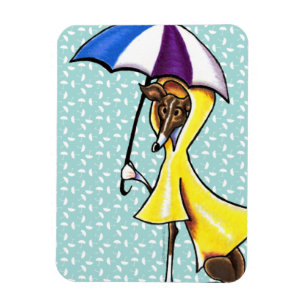 Ímã Guarda-chuva do galgo italiano louco