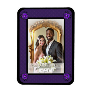 Ímã Guarda-chuva e corações roxos .7