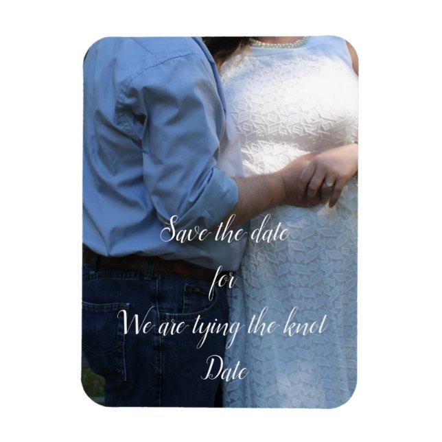 Ímã Guardar a Data Marinha (Vertical)