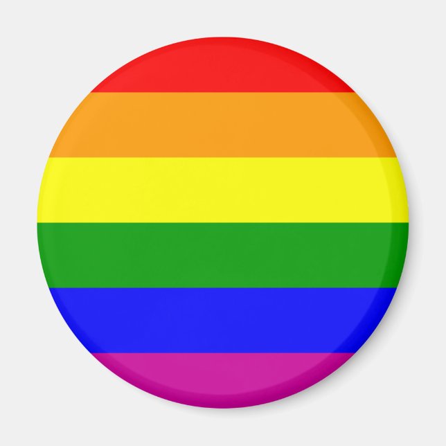 Imã Guardar Data/Arco-Íris Casado/Orgulho gay (Frente)