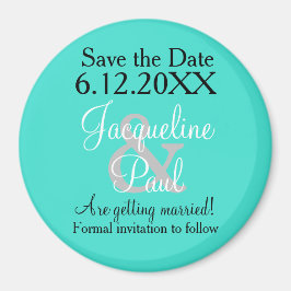 Imã Guardar os Magnetos Turquesa de Data