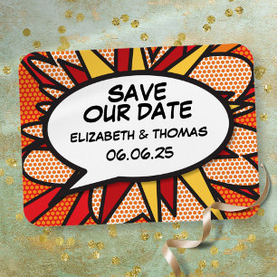 Ímã Guarde o livro de quadrinhos retrô de diversão d