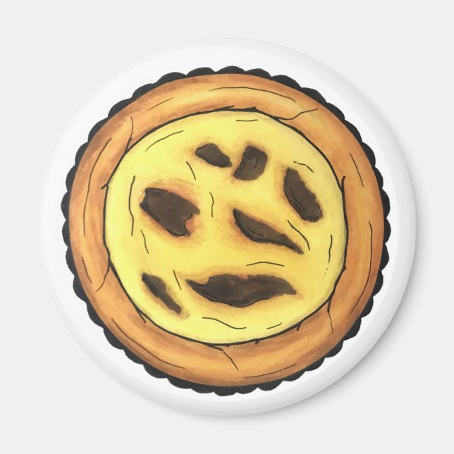 Imã Guardião português Ovo Tart Pastel Pastéis de Nata (Frente)