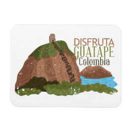 Ímã Guatape Colombia El Peñol Viagens vintage