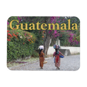 Ímã Guatemala Mulheres, Mulher, Flores, Vestido Tradic