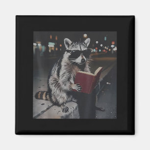Imã Guaxinim lendo livro meme de animal engraçado bibl