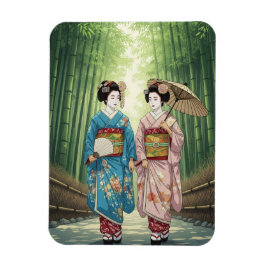 Ímã Gueixa em Arashiyama Japão Kyoto