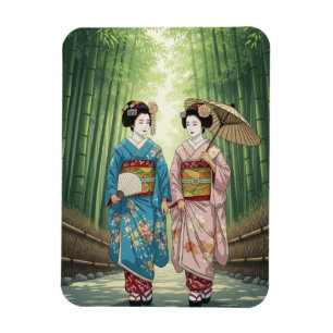 Ímã Gueixa em Arashiyama Japão Kyoto