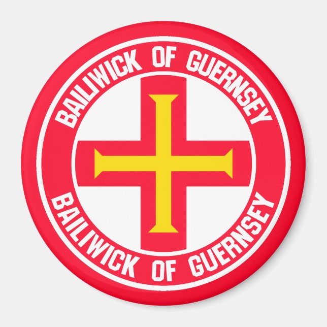 Imã Guernsey Round Emblem (Frente)