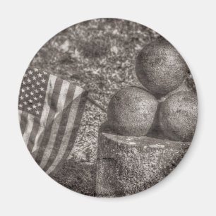 Imã Guerra Civil Americana Cannon Balls Vintage
