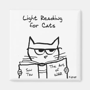 Imã Guerra de Gatos Irritados - Magneta de Gato Engraç