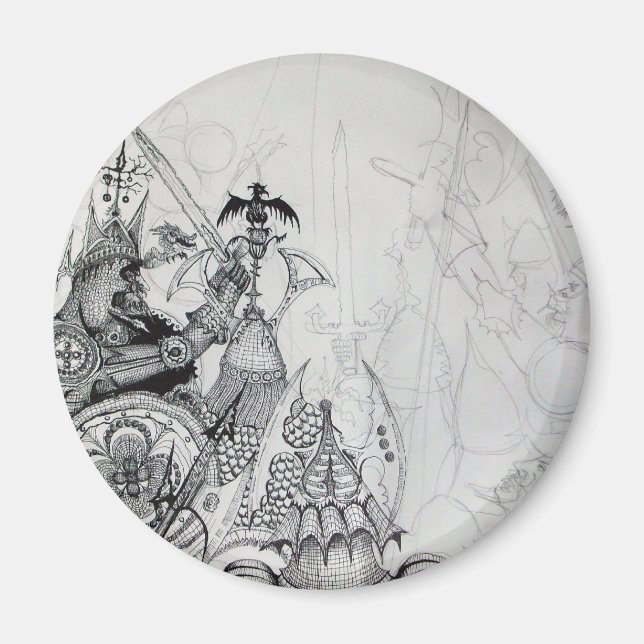 Imã GUERRAS GÓTICAS,Cavaleiros Bárbaros,Fantasia (Frente)