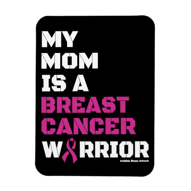 Ímã Guerreiro/Bloqueio/Mãe...Cancer de Mama (Vertical)