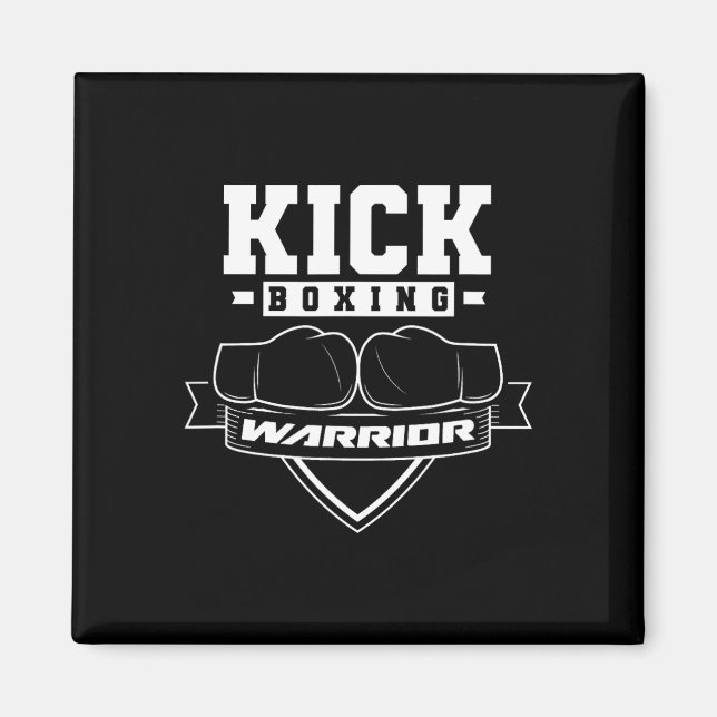 Imã Guerreiro de Kickboxing Kickbox Kickboxer Kick Box (Frente)
