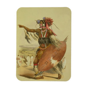Ímã Guerreiro do tribo Zulu, Utimuni, sobrinho de