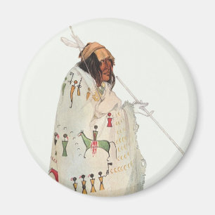 Imã Guerreiro Indiano com Retrato de Tubo por Karl Bod