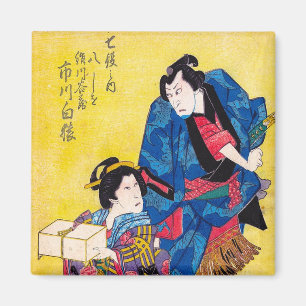 Imã Guerreiro japonês oriental legal da gueixa e do