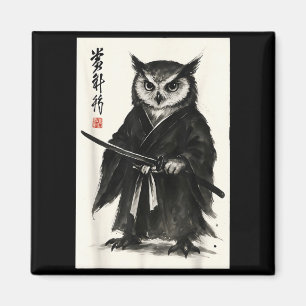Imã Guerreiro samurai engraçado estilo anime japonês m