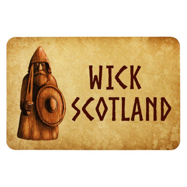 Ímã Guerreiro Viking de Wick Escócia (Horizontal)