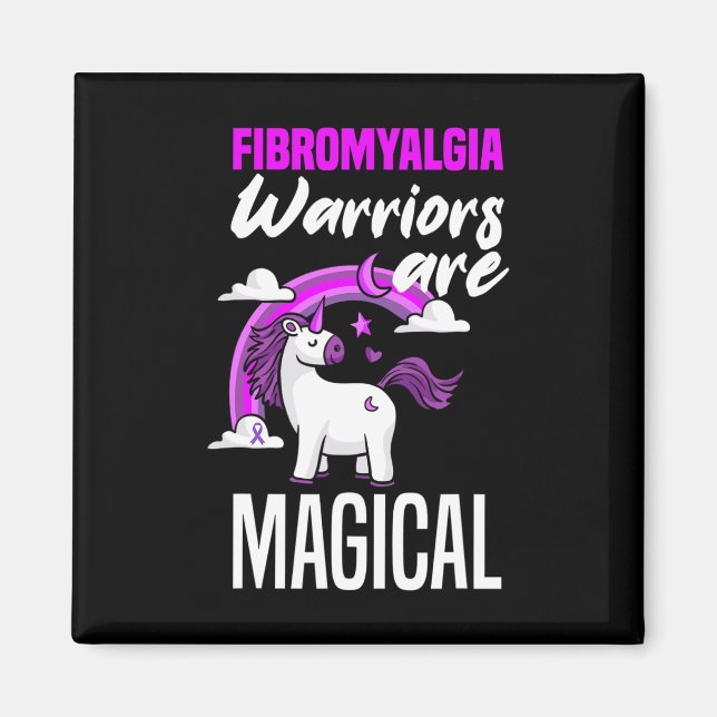 Imã Guerreiros de Fibromialgia São Fibromia Magia Unic (Frente)