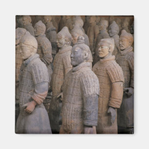 Imã guerreiros de terracota no túmulo do Imperador Qin