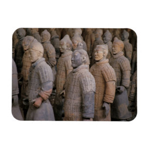 Ímã guerreiros de terracota no túmulo do Imperador Qin