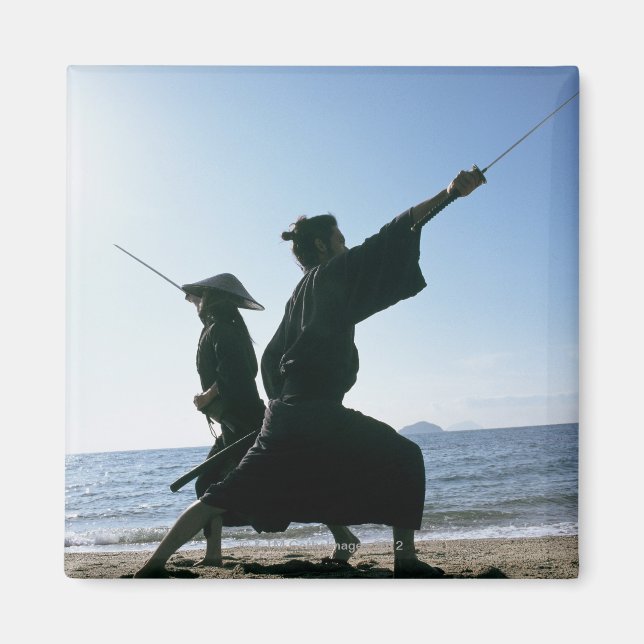 Imã Guerreiros Samurai atacando uns aos outros 9 (Frente)