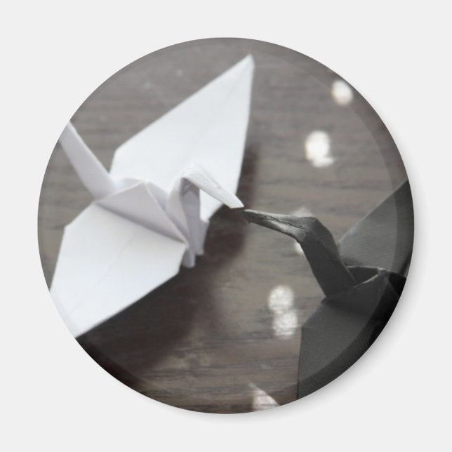 Imã guindastes de origami românticos (Frente)