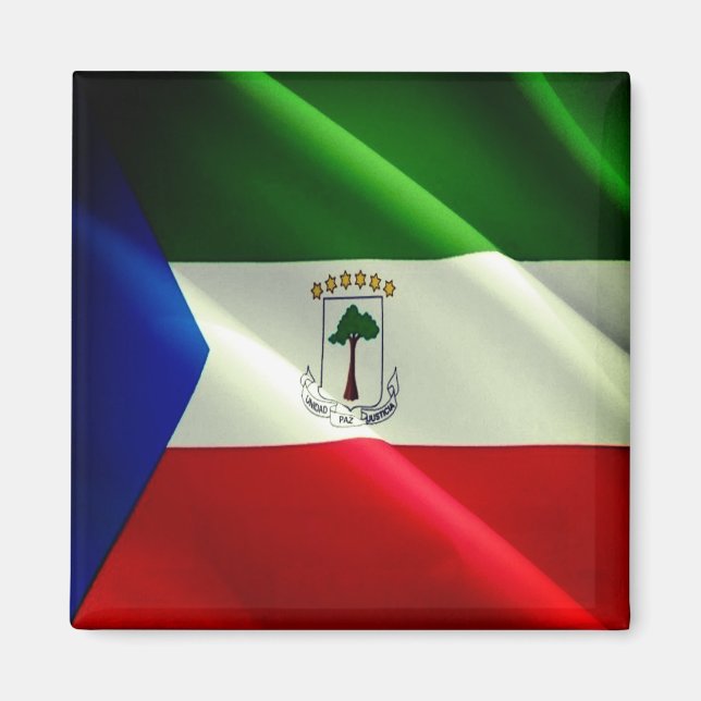 Imã GUINÉ EQUATORIAL zGQ002, Sinalizador de ondulação, (Frente)