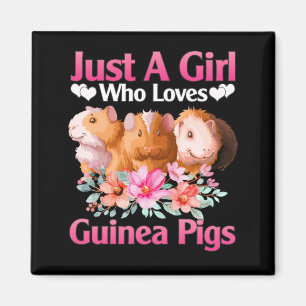 Imã Guiné Pig Apenas uma Menina Que Ama Suínos Guin