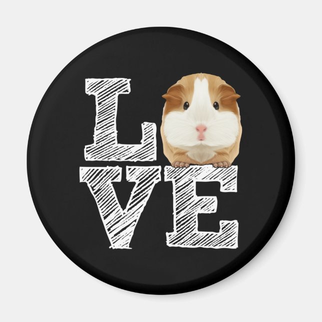 Imã Guiné Pig Love Rodent Wheel (Frente)