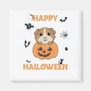 Imã Guiné Pumpkin Doce Animais Feliz Dia das Bruxas