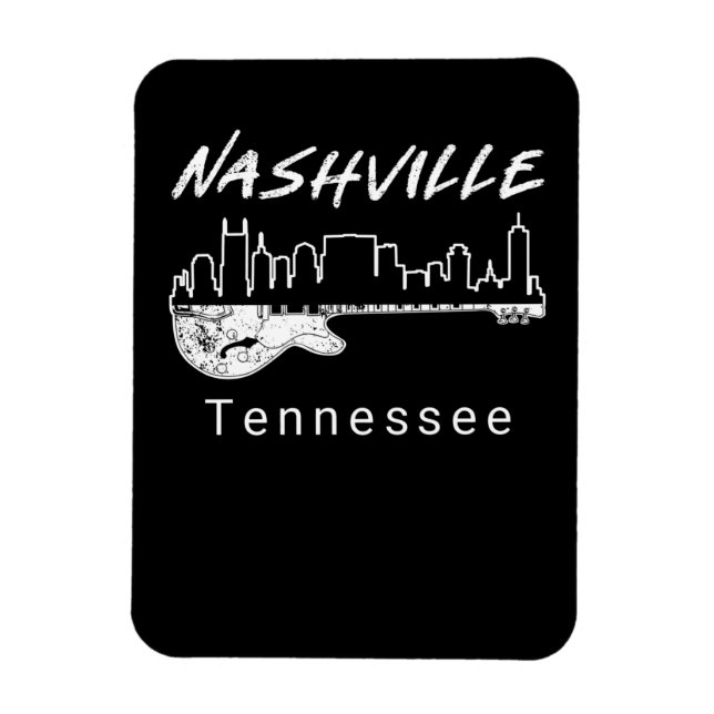Ímã Guitar Country Music Souvenir Gift Nashville (Vertical)