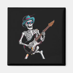 Imã Guitar Fantasma Vintage Rocker Skeleton Tee