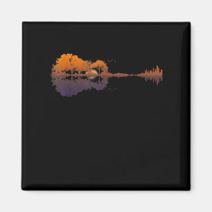 Imã Guitar Lake Shadow Love Guitar Gift Music Lovers