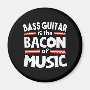 Imã Guitar Lover Bass Guitar É Bacon De Música Engra