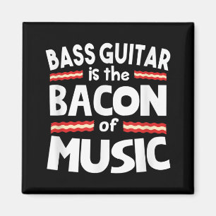 Imã Guitar Lover Bass Guitar É Bacon De Música Engra