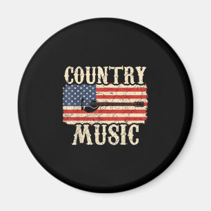 Imã Guitarista Country Music Guitar American Flag Bira