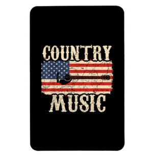 Ímã Guitarista Country Music Guitar American Flag Bira