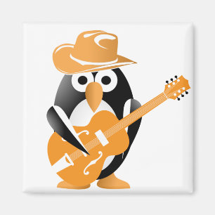 Imã Guitarista pinguim