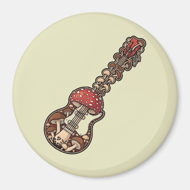Imã Guitarra de Cogumelo (Frente)