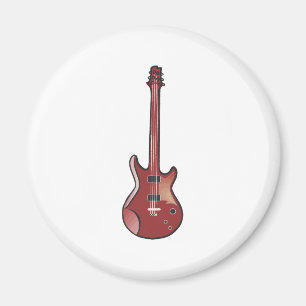 Imã Guitarra elétrica vermelha