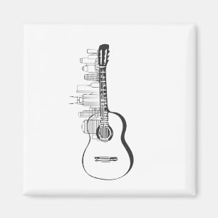 Imã Guitarra Skyline Nashville