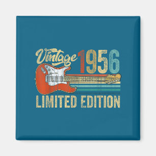 Imã Guitarra vintage 1956 70 anos de idade 70º anivers