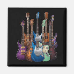 Imã Guitarras Guitarristas Música Presentes De Guitarr