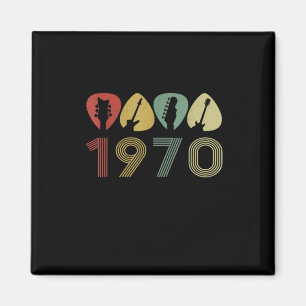 Imã Guitarrista Guitarra Picada 1970 Aniversário Guita